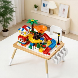 Table et chaises multifonctions pour enfants de maternelle, ensemble de meubles de salon, planche à blocs de construction, jouets à dessiner - Product Image 4