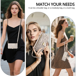 2025 nuova <span class=keywords><strong>custodia</strong></span> di lusso a tracolla per telefono cellulare IPhone17 Flip per <span class=keywords><strong>Apple</strong></span> <span class=keywords><strong>custodia</strong></span> per telefono cellulare con cordino lungo borsa a tracolla realizzata - Product Image 2