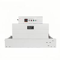 Chaîne 4525 Tunnel électrique de bureau Machine d'emballage thermorétractable POF PVC Film plastique Boîte Bouteille Paquet pour l'usine