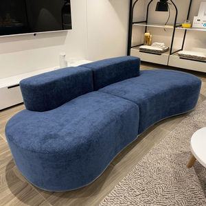 Comfortable Modern Tufted Velvet Upholstered One-Seater Sectional <strong>Sofa</strong> <strong>Foam</strong> Filling Armless Cushion Back Apartment Living Room - Product Image 1