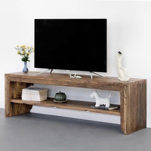 Solid Wood Wabi-Sabi Style Multifunctional TV <b>Cabinet</b> for Small Apartment Living Room <b>Retro</b> Low Display <b>Cabinet</b> for Home Hotel - Product Image 1
