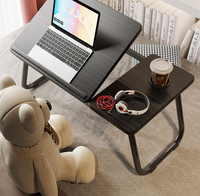Table de lit pliable et extensible pour ordinateur portable, bureau paresseux portable pour étudiants, dortoir, maison, chambre à coucher, activités de travail