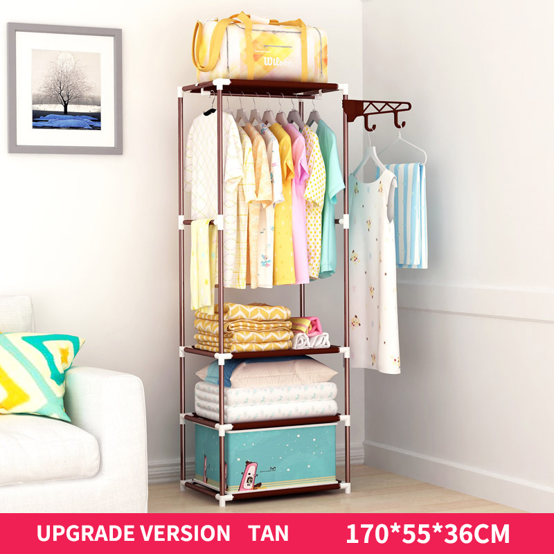 El nuevo perchero es bronceado.