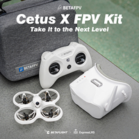Kit FPV BETAFPV Cetus Pro Mini, cadre de drone de course quadricoptère avec lunettes VR et télécommande 4K