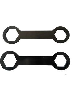 Tapa Superior de Horquilla Delantera Negra con Llave, Amortiguador Trasero Ajustable, Suspensión Neumática con Resorte - Product Image 1