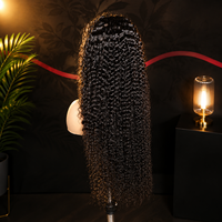 Pelucas de Cabello Humano Remy Virgen HD 13x6 para Lace Frontal, 40 Pulgadas, Sin Pegamento, Pre-Desplumadas, Ondas Profundas, Rizadas, para Mujer