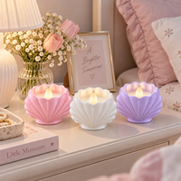 Élégant chandelier en coquille de conque imprimé en 3D en PLA pour bougie chauffe-plat LED, spirale texturée effet soie, style féminin, décoration côtière, cadeaux