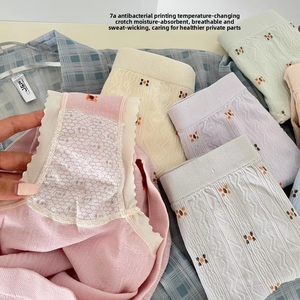 2579 # Factory Custom <span class=keywords><strong>7</strong></span> pezzi Set Plus Size mutandine a vita media senza cuciture comode mutandine ad alta elasticità per le donne - Product Image 2