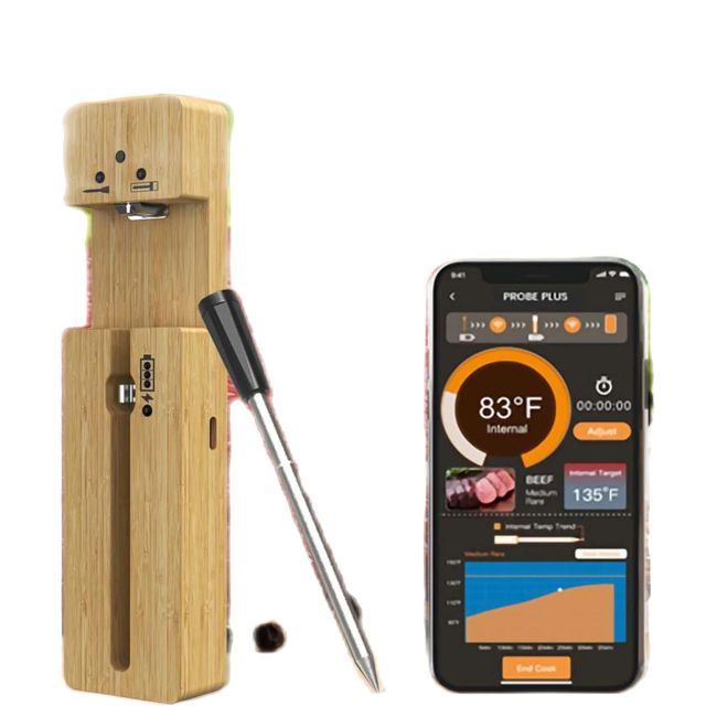 New Kitchen Wireless Food Thermometer Bluetooth Connected 150 Meter Outdoor Oven Grill Thermometer