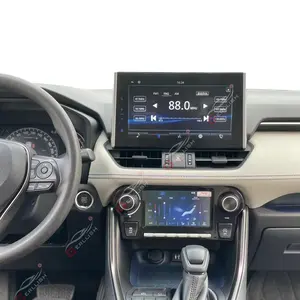 Gerllish para Toyota RAV4 2020-2024 Sistema de som de carro Android AirCon AC Painel de controle Touch LCD Tela de ar condicionado AC