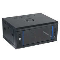 Webite Custom 19" Rack mural monobloc en kit compact avec porte vitrée pour serveurs, CCTV, centres de données et télécommunications