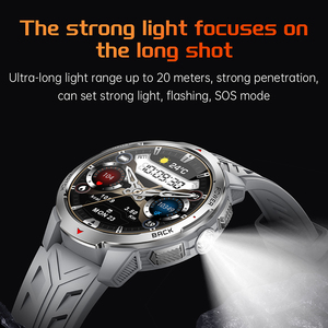 DSM11 KT88 Sports Smart <b>Watch</b> 1100mAh Battery Flashlight <b>Compass</b> 3ATM Waterproof Outdoor Smartwatches Bulk Wholesale - Product Image 3