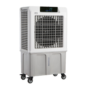 Ventilateur rafraîchisseur d'air portable de conception la plus récente avec roues pour un déplacement facile, idéal pour la maison et le bureau, design tour, autonome et écologique - Product Image 1