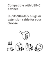 Personnalisation Applicable PD 3-en-un Câble Chargeur Adaptateur Puissance 65W iphone Chargeur Ordinateur Portable Chargeur