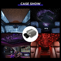 Vente en gros de lumières d'ambiance pour voiture, ciel étoilé, 16 couleurs, LED, fil néon, fibre optique, 10W, commande vocale, application, télécommande, lumière décorative