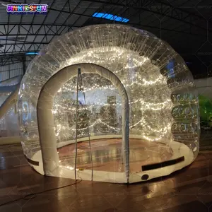 Открытый гигантский прозрачный надувной хрустальный купол пузырь палатка с подогревом надувной пузырь палатка с воздушными шарами