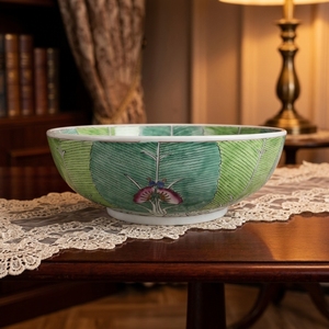 <span class=keywords><strong>Vaso</strong></span> da terra decorativo Art Déco in porcellana fatto a mano, grande, verde e bianco con motivo Bok Choy - Product Image 5
