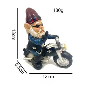 Statue de nain en résine, artisanat, père Noël <span class=keywords><strong>barbu</strong></span>, cadeau de Noël, décorations de jardin, nain qui peut offrir des cadeaux, vente en gros - Product Image 6