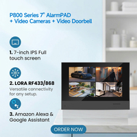 P800s 7-Zoll Touchscreen Heim-Alarmsystem Sicherheits-Videokameras Video-Türklingel Tuya Smart WiFi GSM Batteriebetriebenes Intelligentes Alarmsystem