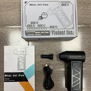 Ventilateur Turbo Violent Exclusif Transfrontalier, Souffleur Portable Mini Haute Vitesse Sans Balais en Alliage d'Aluminium pour Extérieur, 4000-6000mAh - Product Image 2