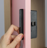 Serrure de cabinet intelligente Qidots avec poignée verticale, accès par code PIN, serrures numériques électroniques pour le stockage de fichiers