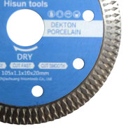 Disque de coupe diamanté Turbo en maille, pressé à chaud, ultra-mince, sans éclats, pour meuleuse d'angle, idéal pour carreaux de porcelaine et de céramique