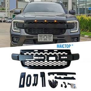 Parrilla de coche compatible con la parrilla del Ranger 2022-2024; Parrilla Ford Ranger T9 con luces. - Product Image 1
