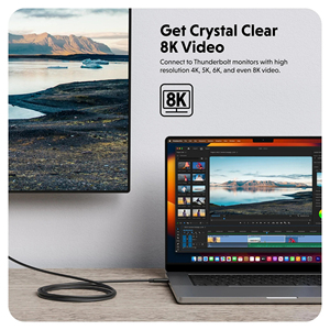 Cable activo HyperDrive THUNDERBOLT 4 (2.0M) para dispositivos Thunderbolt 4 y 3, USB4 y USB-C - Product Image 6