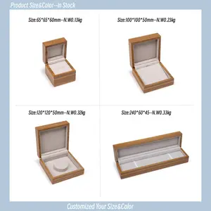 Factory In Stock High-end Natural Wood Ring Box Wooden Jewelry Box Jewelry Packaging