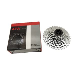 Cassette de vélo à <span class=keywords><strong>9</strong></span> <span class=keywords><strong>vitesses</strong></span> en acier électro-plaqué ATA 11-32 dents, <span class=keywords><strong>roue</strong></span> <span class=keywords><strong>libre</strong></span> pour vélo à 27 <span class=keywords><strong>vitesses</strong></span>, <span class=keywords><strong>roue</strong></span> <span class=keywords><strong>libre</strong></span> pour vélo - Product Image 1