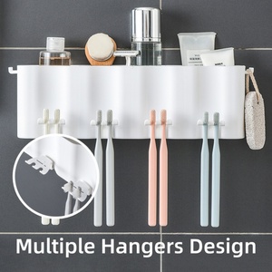Juego de Cuatro Piezas: Dispensador de Pasta de Dientes y Portacepillos con Material Ecológico de PP+PS - Product Image 3