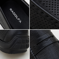 Mocassins en cuir véritable à motif serpent pour hommes, chaussures de conduite souples, légers, respirants, antidérapants, de luxe, RADOLFA