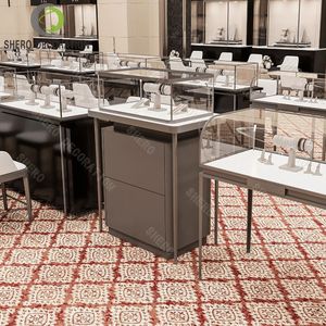 Diseño Interior de Joyería de Diamantes y Oro, Idea Moderna de Exhibición, Vitrina de Lujo para Tienda de Joyería, Decoración Completa de la Tienda - Product Image 5