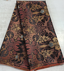 Gele nigérian en jacquard Sego, foulard africain <span class=keywords><strong>Aso</strong></span> Oke en soie, couleur pêche, imperméable, pour femmes, fête sur la plage, sports de plein air, pêche - Product Image 1