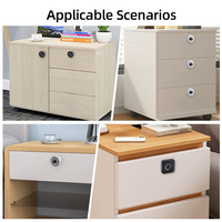 Serrure de meuble intelligente à empreinte digitale pour armoires et tiroirs en bois, verrou électronique sans clé, OEM