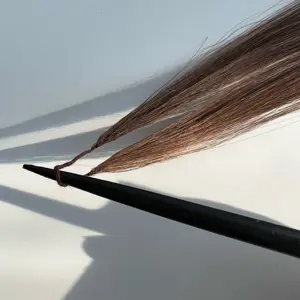 Rohe indische Nagel haut ausgerichtet Haar verkäufer/Haar geflecht verlängerungen/doppelte Linie Feder haar verlängerungen jungfräuliches Haar 10g