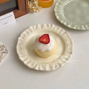 จานขนมเซรามิกทรงกลมสีพื้นสำหรับงานปาร์ตี้และใช้ในชีวิตประจำวัน - Product Image 2