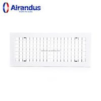 Nouvelle grille de refoulement double déflection en aluminium HVACR DG-A, design moderne, lames réglables, étanchéité sans fuite
