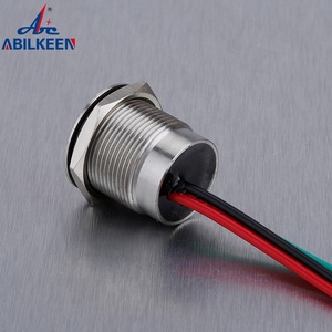 Tạm thời trên chiếu sáng 16mm 19mm màu xanh dẫn ánh sáng gương kim loại cảm ứng chuyển đổi với 150mm dây dẫn - Product Image 4