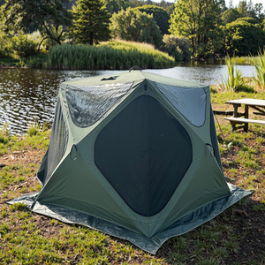 Tragbare reisende Camping zelte Vier-Jahreszeiten-leichte elastische Outdoor-Zelte mit großem Raum zum Verkauf - Product Image 1