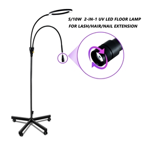 2in1 trắng UV Lash đèn 10W và vòng ánh sáng 405nm lông mi keo nhanh chóng chữa với bánh xe UV bản vá lỗi chuyên nghiệp UV Lash hệ thống - Product Image 2