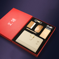 Coffret cadeau de luxe pour hommes Stylo USB Power Bank Porte-clés CardChristmas Executive Company Present Souvenir Gift Sets