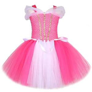 2026 Hot Products Little Girls Birthday Party Children Cosplay Performance Dress <b>Aurora</b> Princess Kids Dresses - Product Image 2