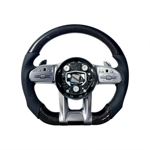 Großhandel Maßgefertigtes Carbon-Leder-Lenkrad für Mercedes-Benz W205 W213 W253 W463 C63 S63 <span class=keywords><strong>AMG</strong></span>-Stil - Product Image 5