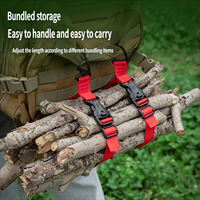 Sangle en nylon réglable avec mousqueton et boucle rapide pour sac à dos de camping et fixation de bagages