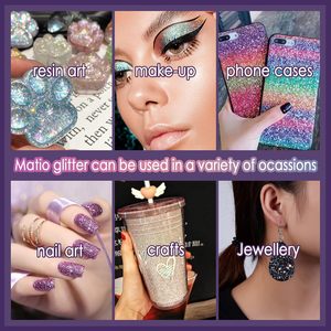 Cosmetic Grade Holographic Glitter <b>Set</b> 21 Colors Fine Laser Glitter Powder for Nail Art Resin Tumbler Eyeshadow Body <b>Slime</b> Craft - Product Image 5