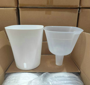 Macetas y Jardineras Grandes de 23 cm (9 Pulgadas) con <span class=keywords><strong>Autorriego</strong></span>, Macetas con Indicador de Agua, Blancas y Negras - Product Image 1