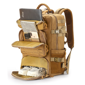 Mochila Táctica Molle de Viaje con Compartimento para Zapatos, Mochila de Entrenamiento 3 en 1 con Corte Láser Molle para Viajes, Senderismo y Actividades al Aire Libre - Product Image 2