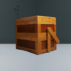 Bamboo Carrying Box Rectangle ZL 01 Tea Packaging Custom Made For Gift Food Storage - Product Image 4