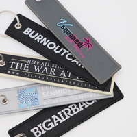 Porte-clés personnalisé avec logo brodé, écologique, durable, avec logo personnalisé - Porte-clés de voyage pour aviateur personnalisé